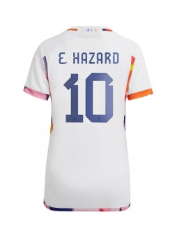 Billige Belgia Eden Hazard #10 Bortedrakt Dame VM 2022 Kortermet
